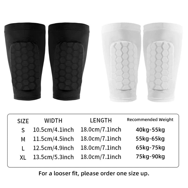 Talacha HexGuard Padded Soccer Calf Sleeves